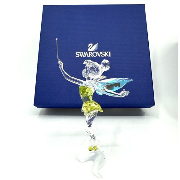 Swarovski Other - Swarovski Crystal Figurine Disney Tinkerbell 1073747 Green Dress Retired w/Box